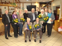 Vorne sitzend: Erika Nehmitz und Marga Müller, stehend von links: Frank Eckstein, Heike und Klaus Mecke, Marion Ulrich, Heinz Ermerling,  Dieter Schulze, Marcel Schultz, Christa Schneider, Manfred Rösner, Ilse Held