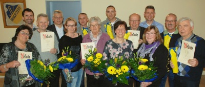 V.l.n.r.: Edith Schorle, Henning Malina, Hermgard Katke, Manfred Rösner, Marion Ulrich, Andre Günther, Marga Hannig, Andreas Precat, Marita Rösner, Heinrich Peters, Marcel Schultz, Heike Mecke, Horst Heinrich, Peter Göhner